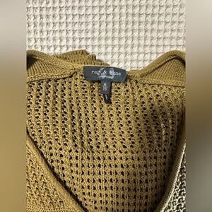 Women's rag & bone army green sweater sz. XL